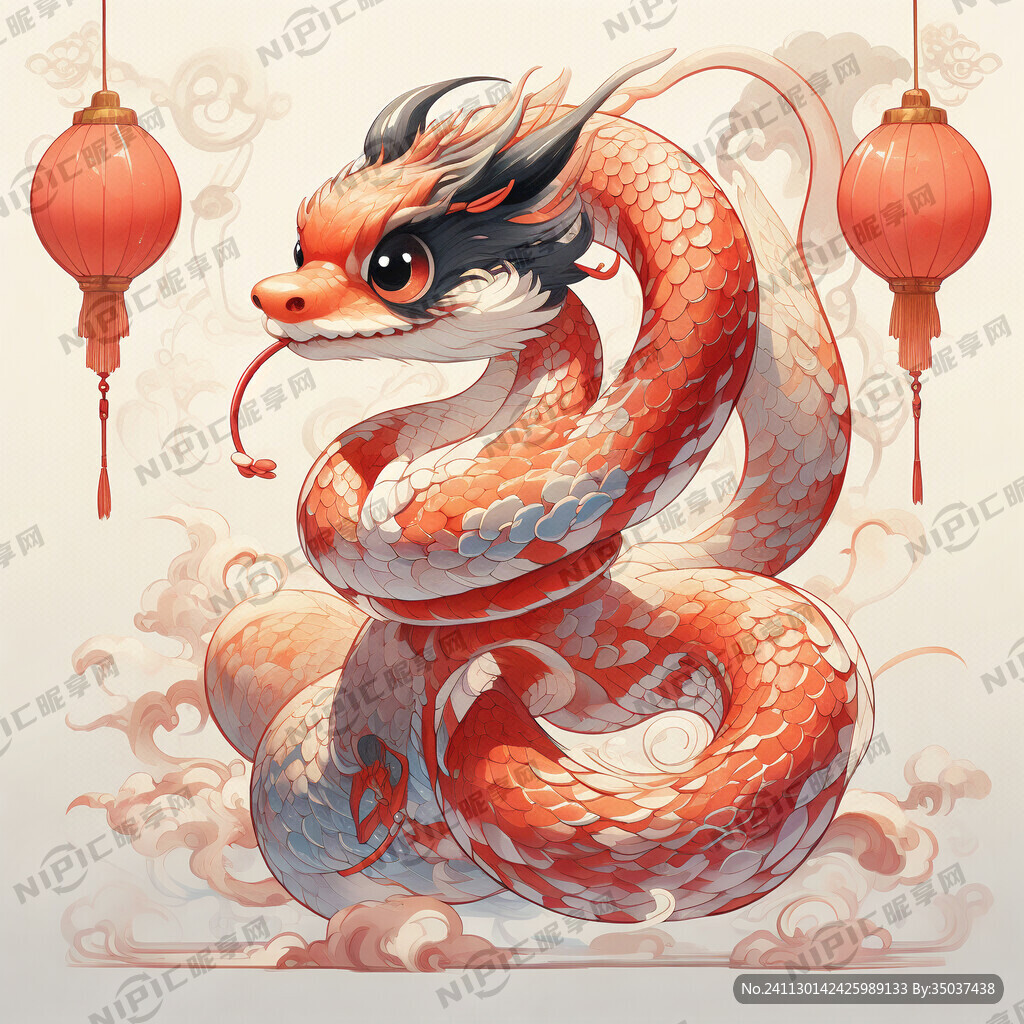 新年 蛇 2025 喜庆