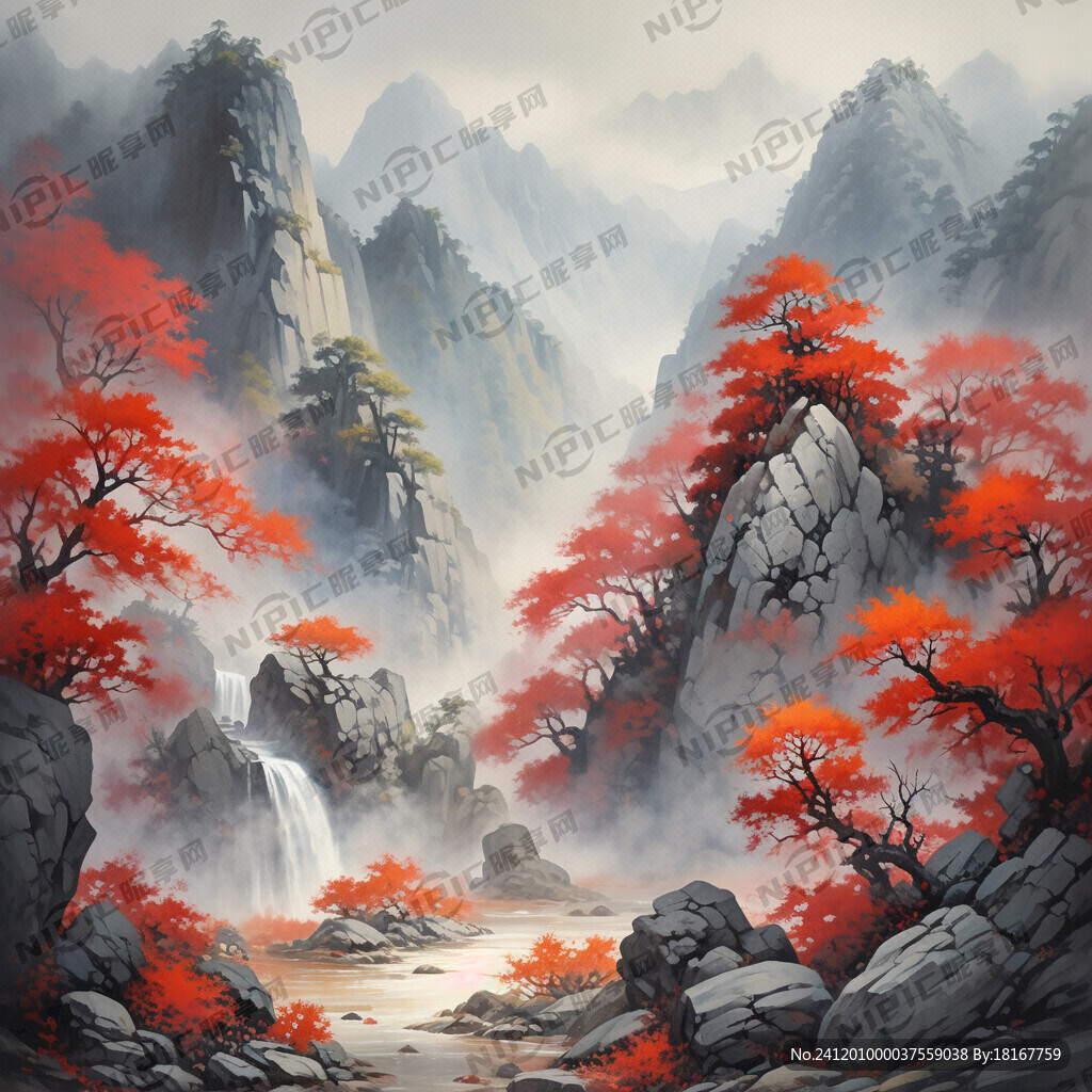 万山红遍层林尽染