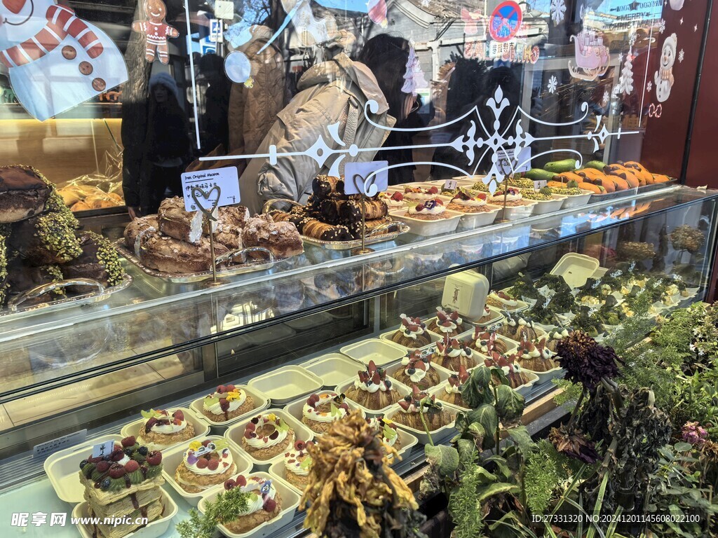 蛋糕店橱窗