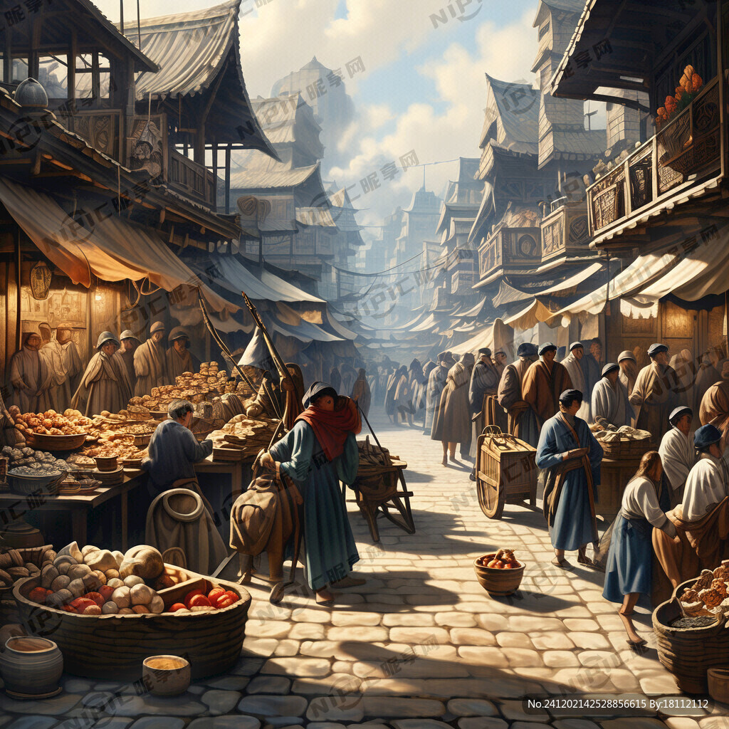 古代集市场景