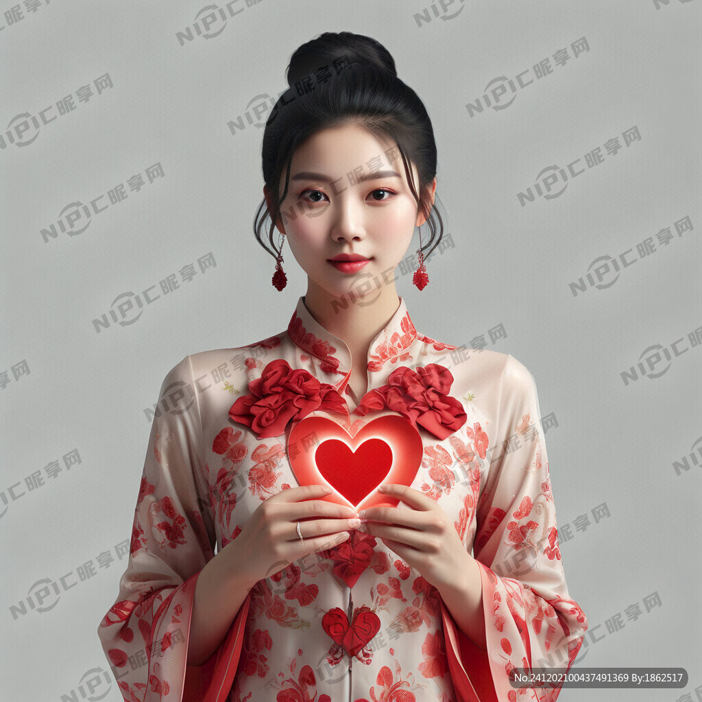 爱心形状 您的五分满意