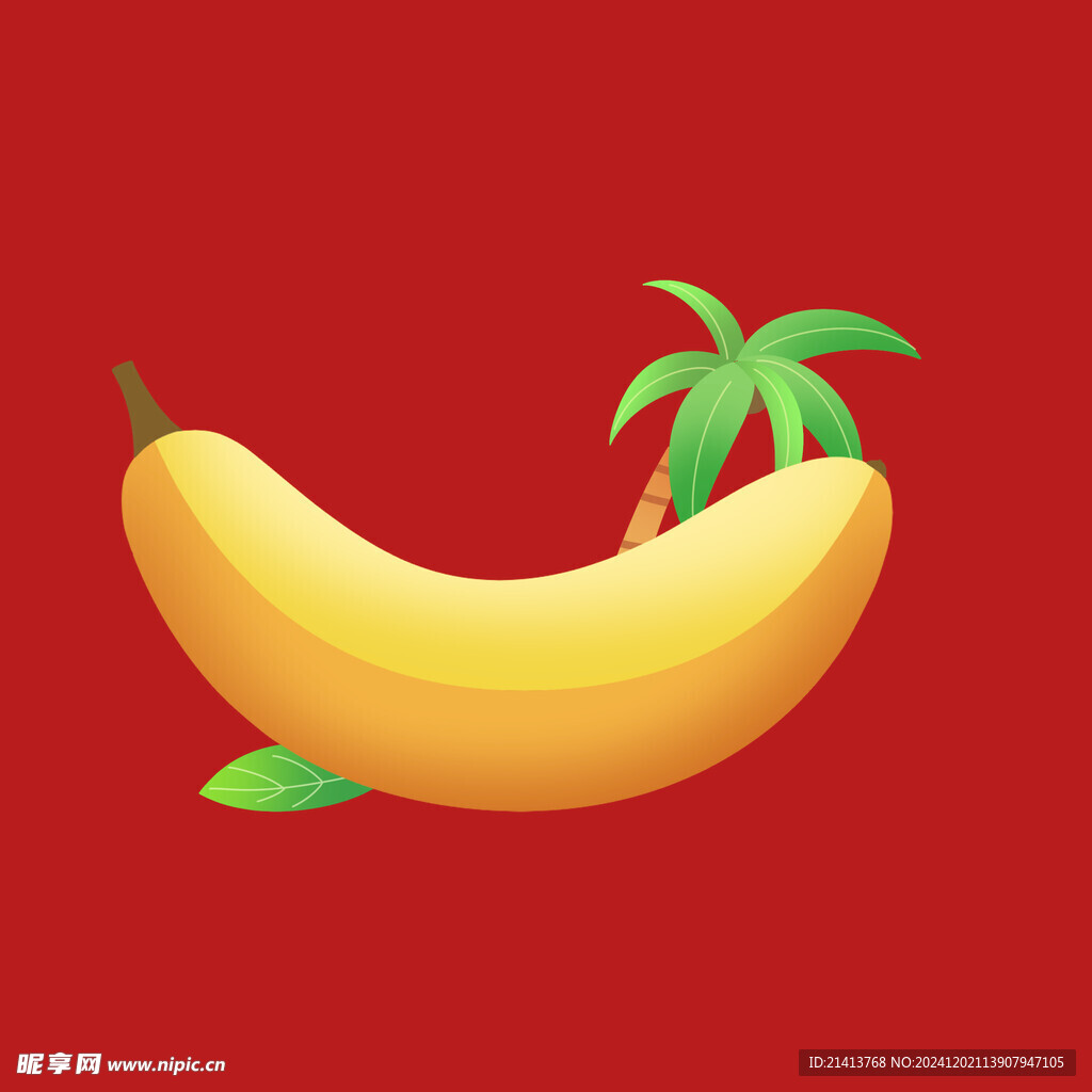 手绘香蕉