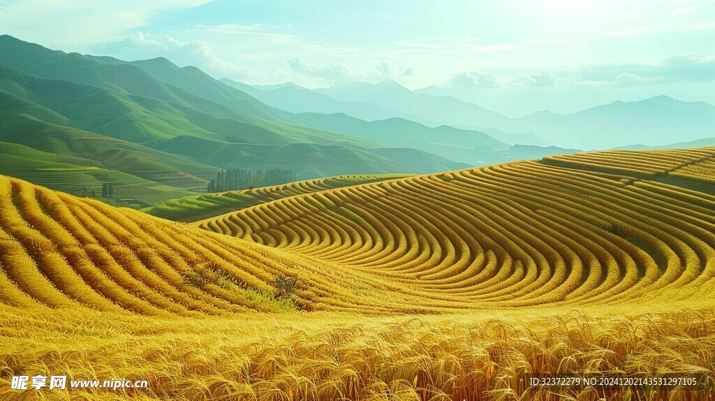 金黄的麦穗 