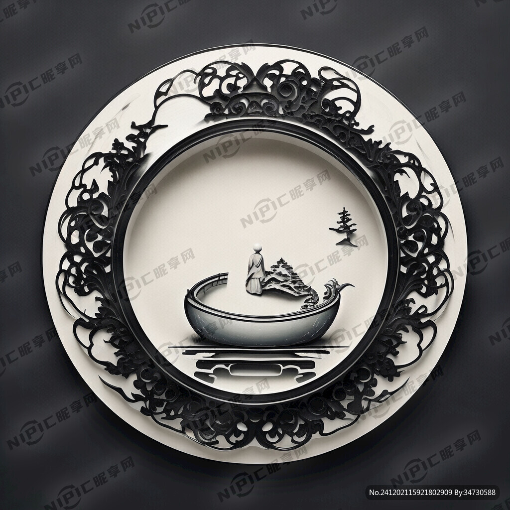 图标 乐山睡佛 圆形 相机