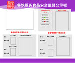 餐饮服务食品安全监督公示栏