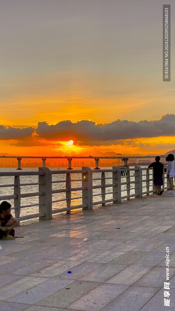 海边落日