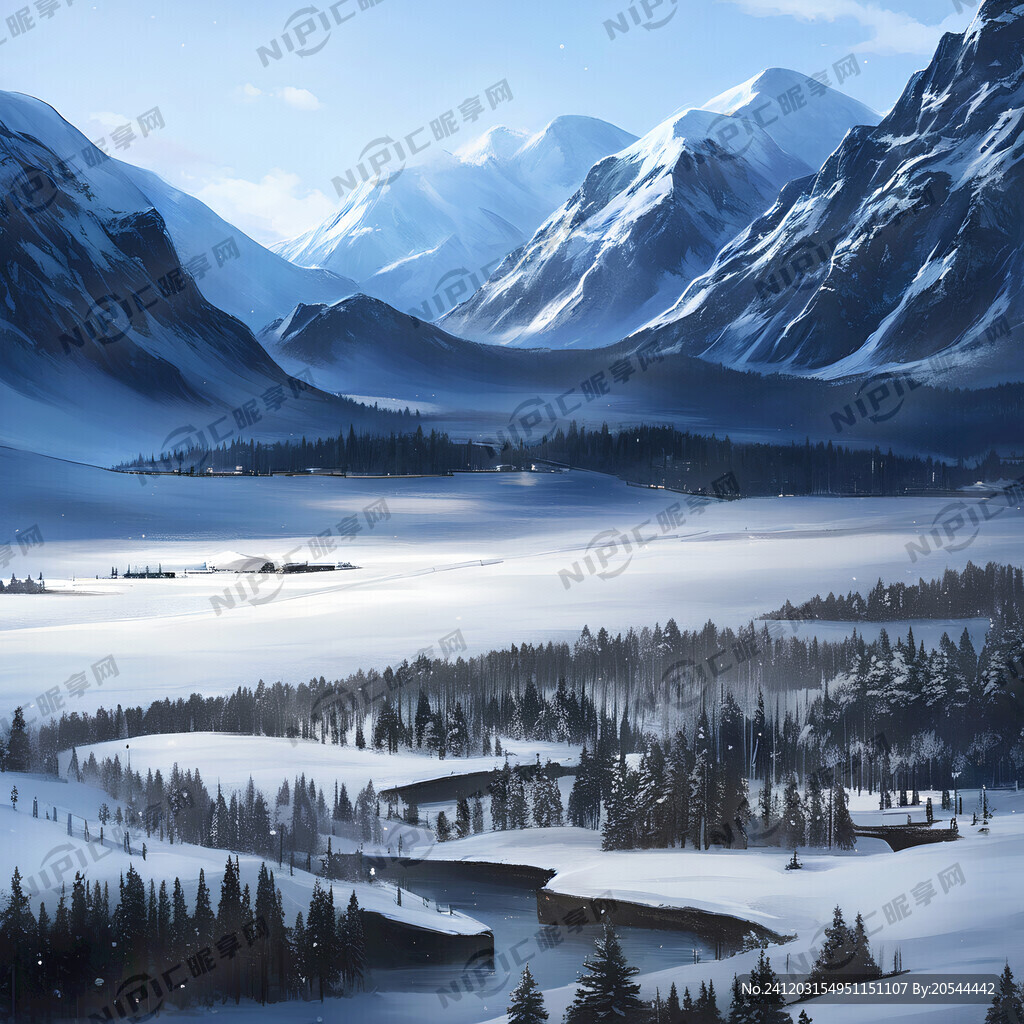 冬有雪 无人物只是风景