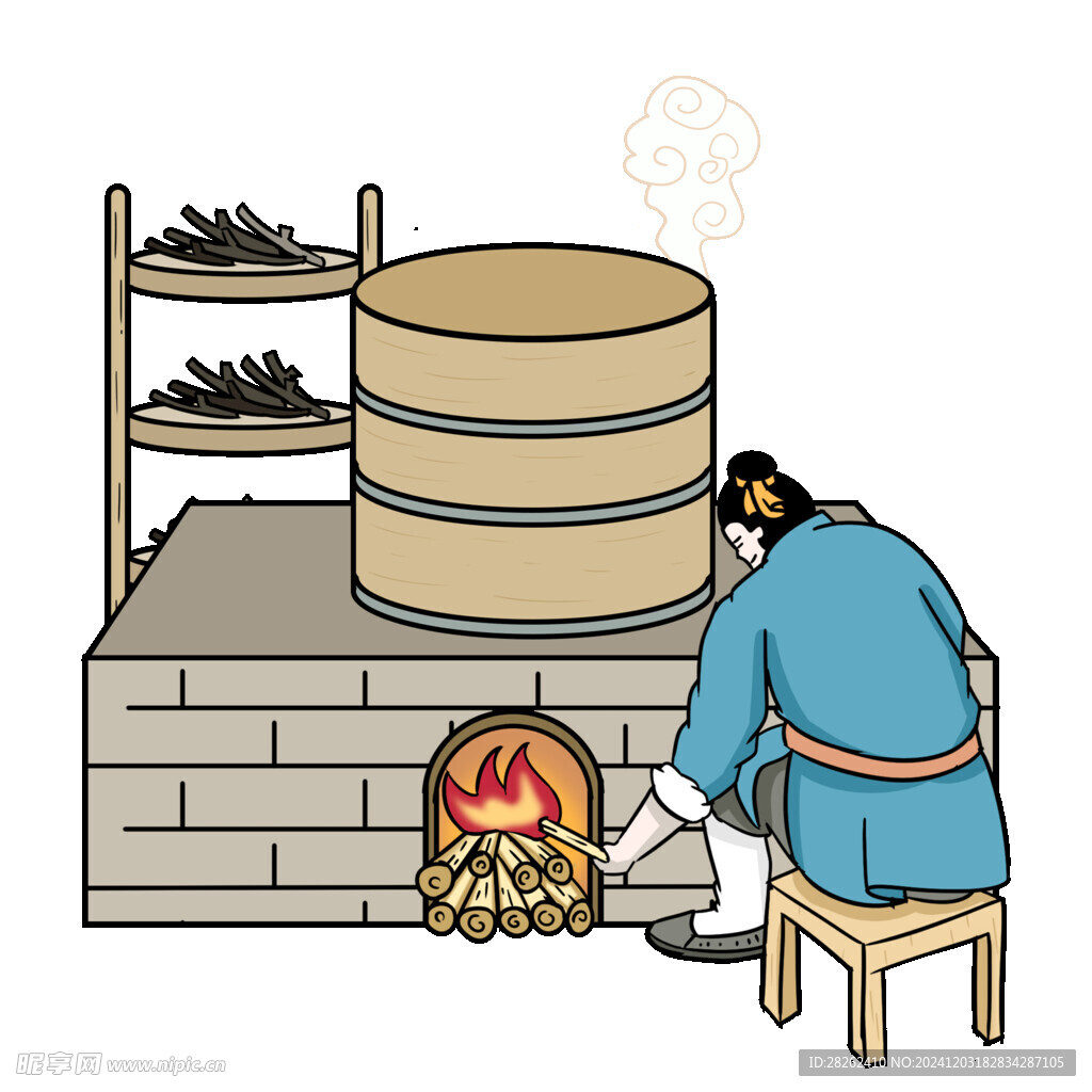 古法 蒸煮