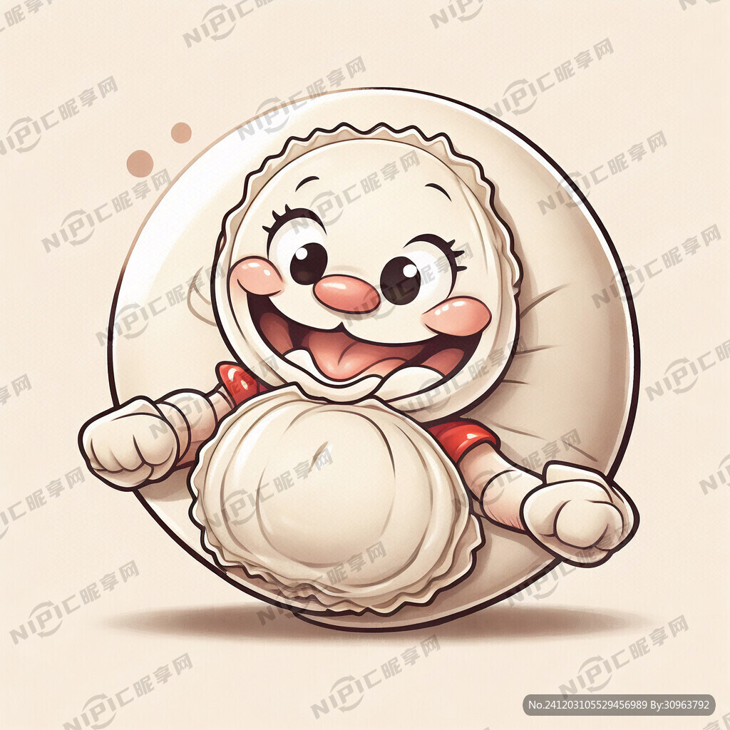 一个饺子吉祥物