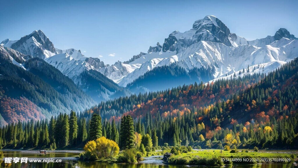 雪山美景