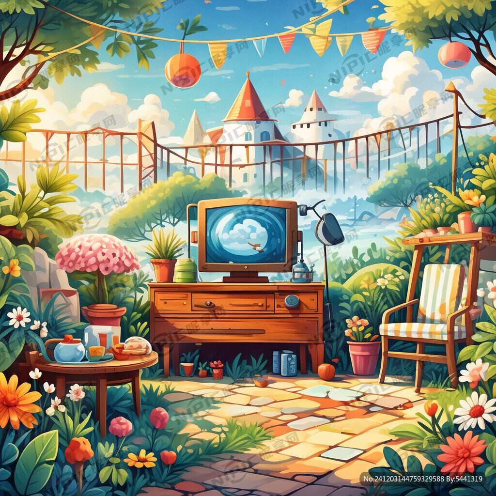 小清新卡通背景