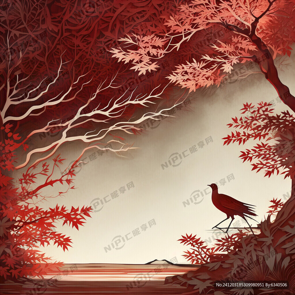 炭火中国红剪纸