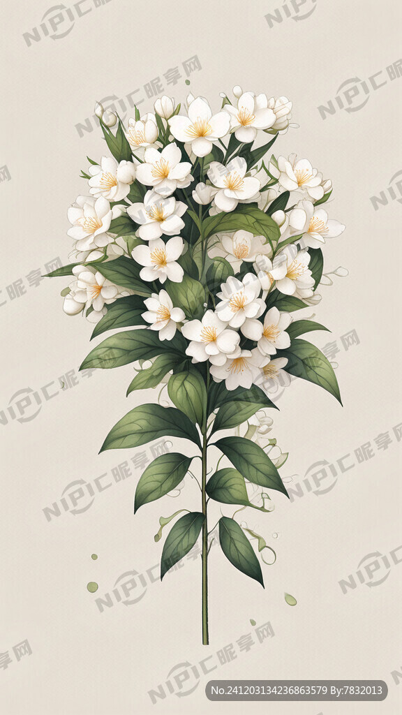 茉莉花 小清新风格