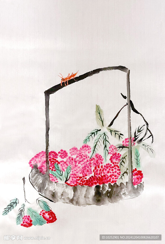 国画杨梅