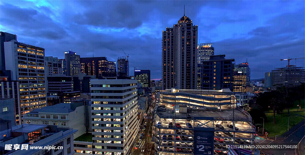 奥克兰城市夜景