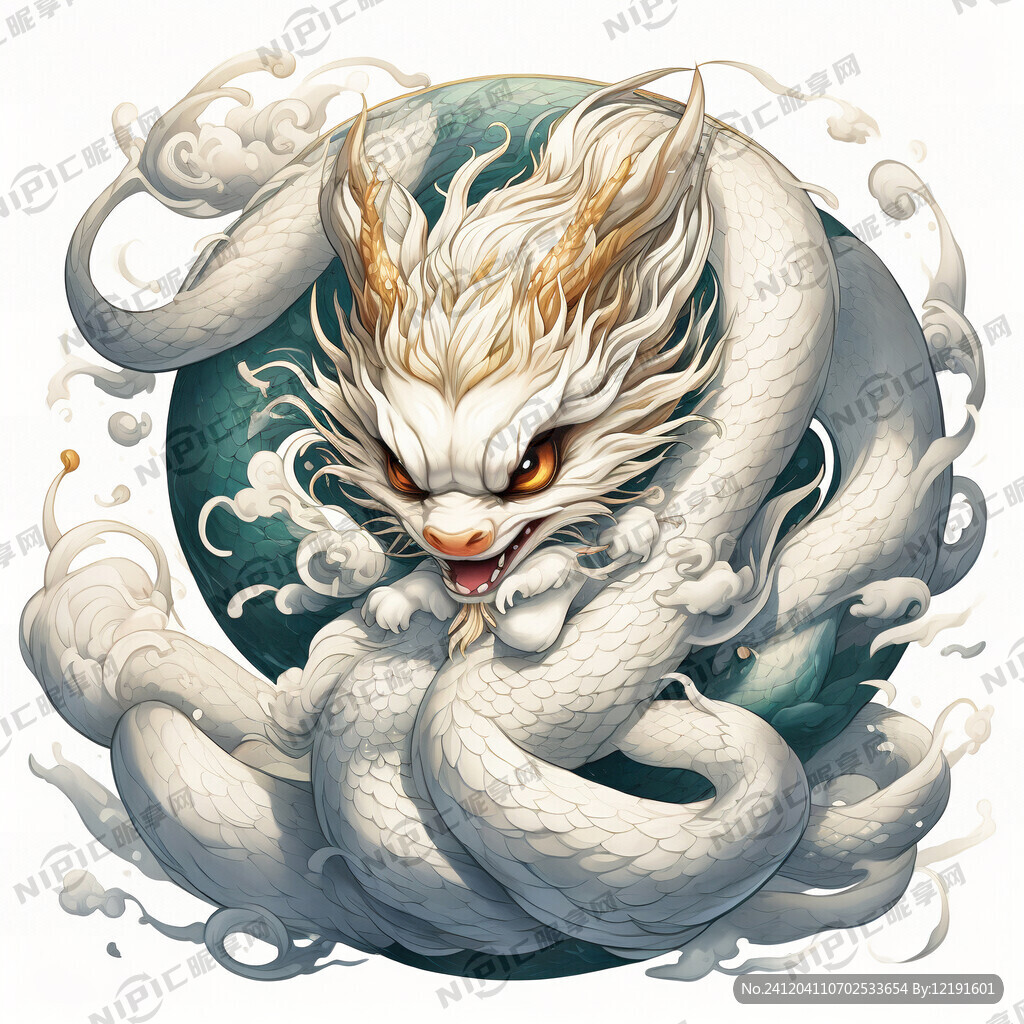 金龙 白蛇宝宝  玉兔  白色