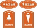 男女洗手间门牌