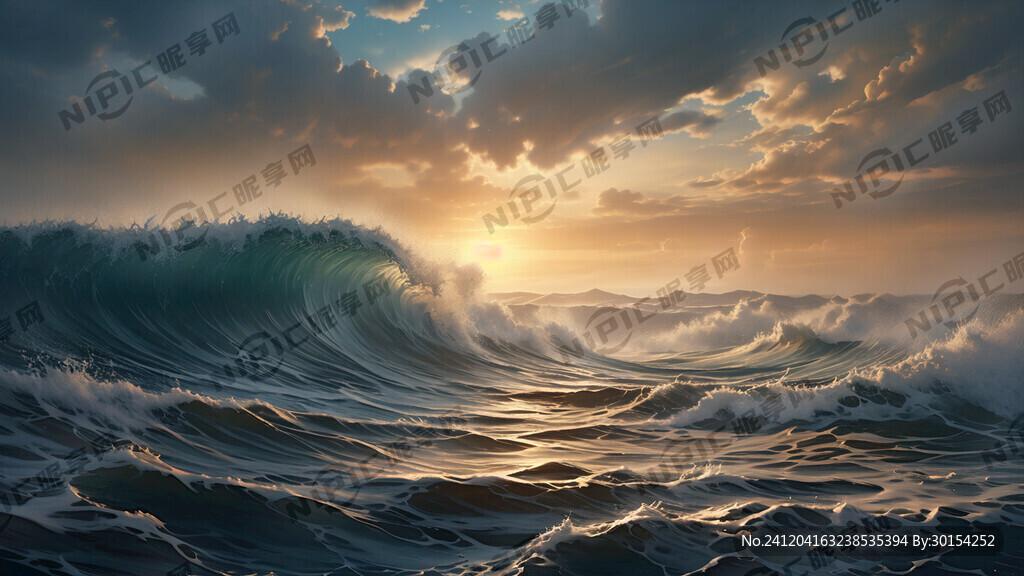 海浪  波涛  大气  背景