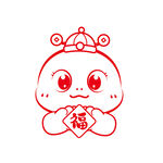 蛇宝宝手绘福
