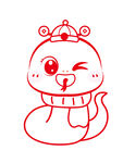 蛇头插画卡通卡通插画 生肖IP