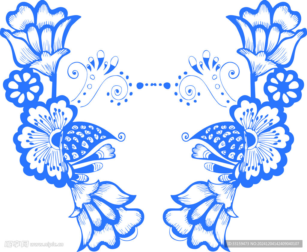 青花瓷花纹