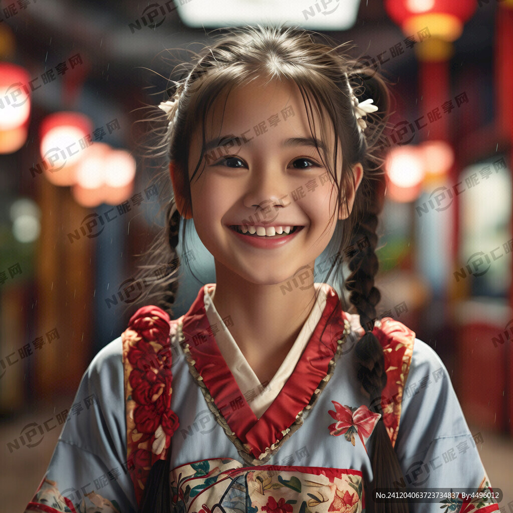 微笑少女  正面