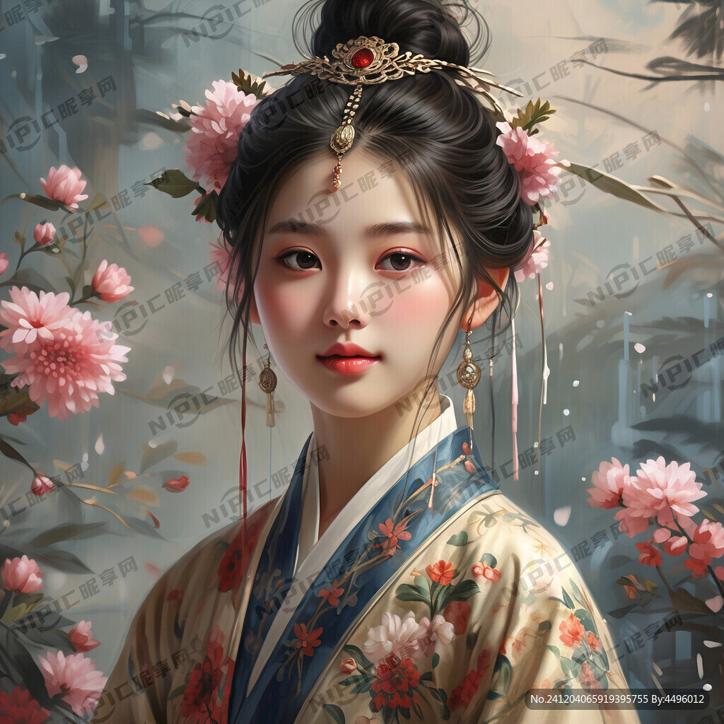 温柔少女 正面  头饰