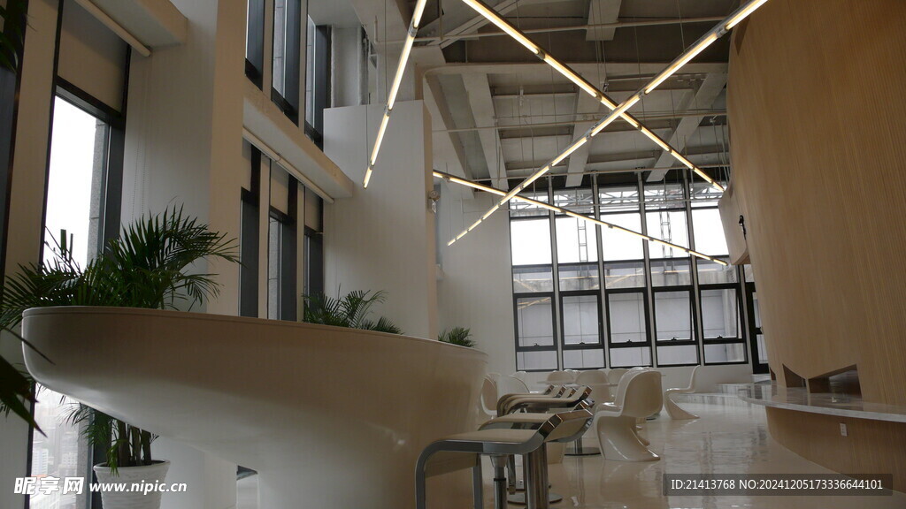 工装大堂装修摄影图__室内摄影_建筑园林_摄影图库_昵图网