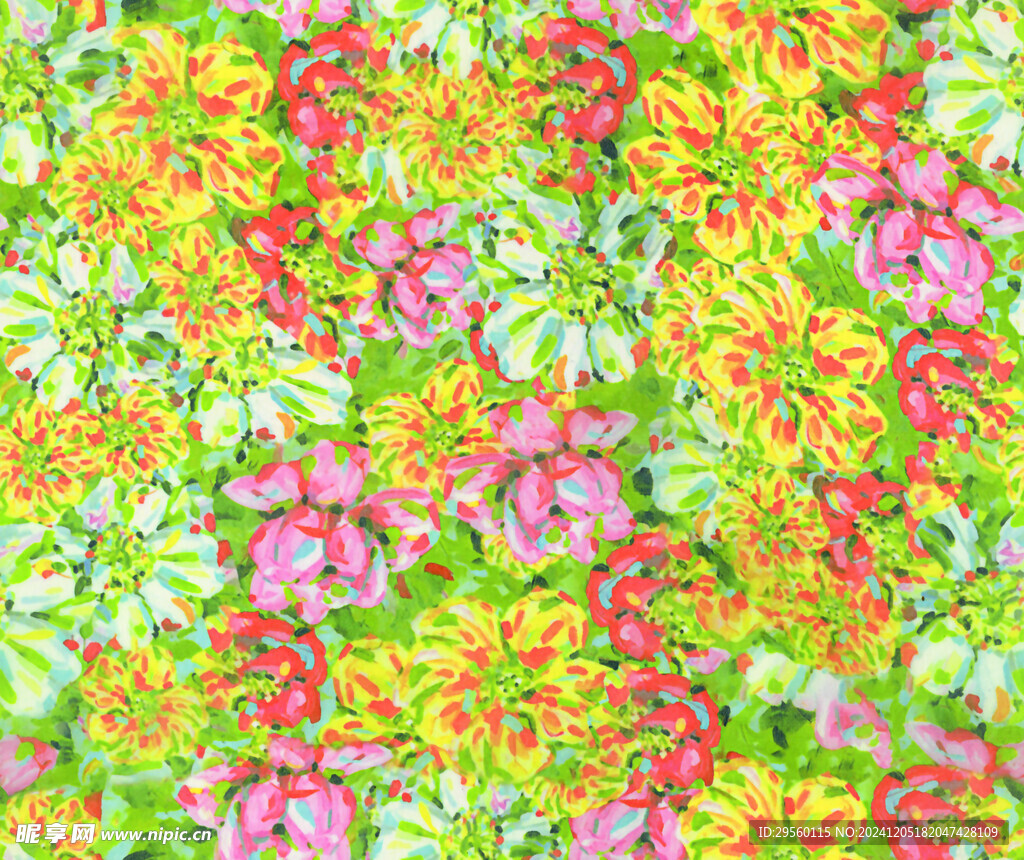 扎染花