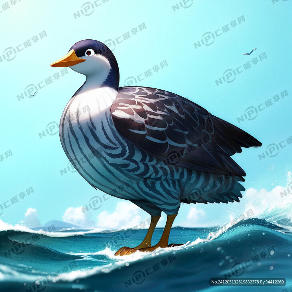 大白鹅 渔民 皮克斯动画风格