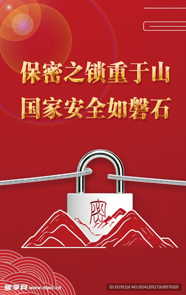 保密海报