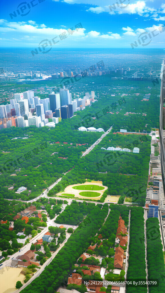 城市街区 有一个超大的大屏幕