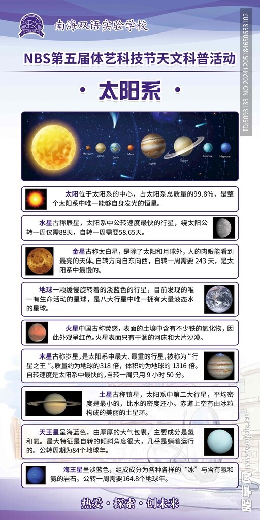 太阳系的介绍   科普活动