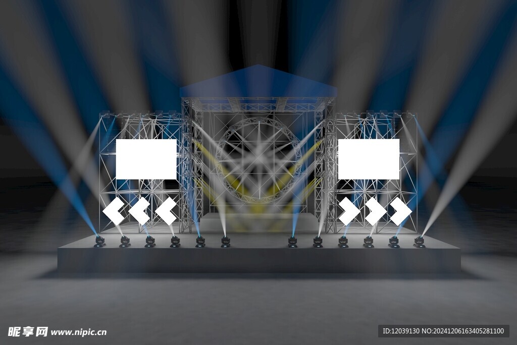 舞台灯光3D模型