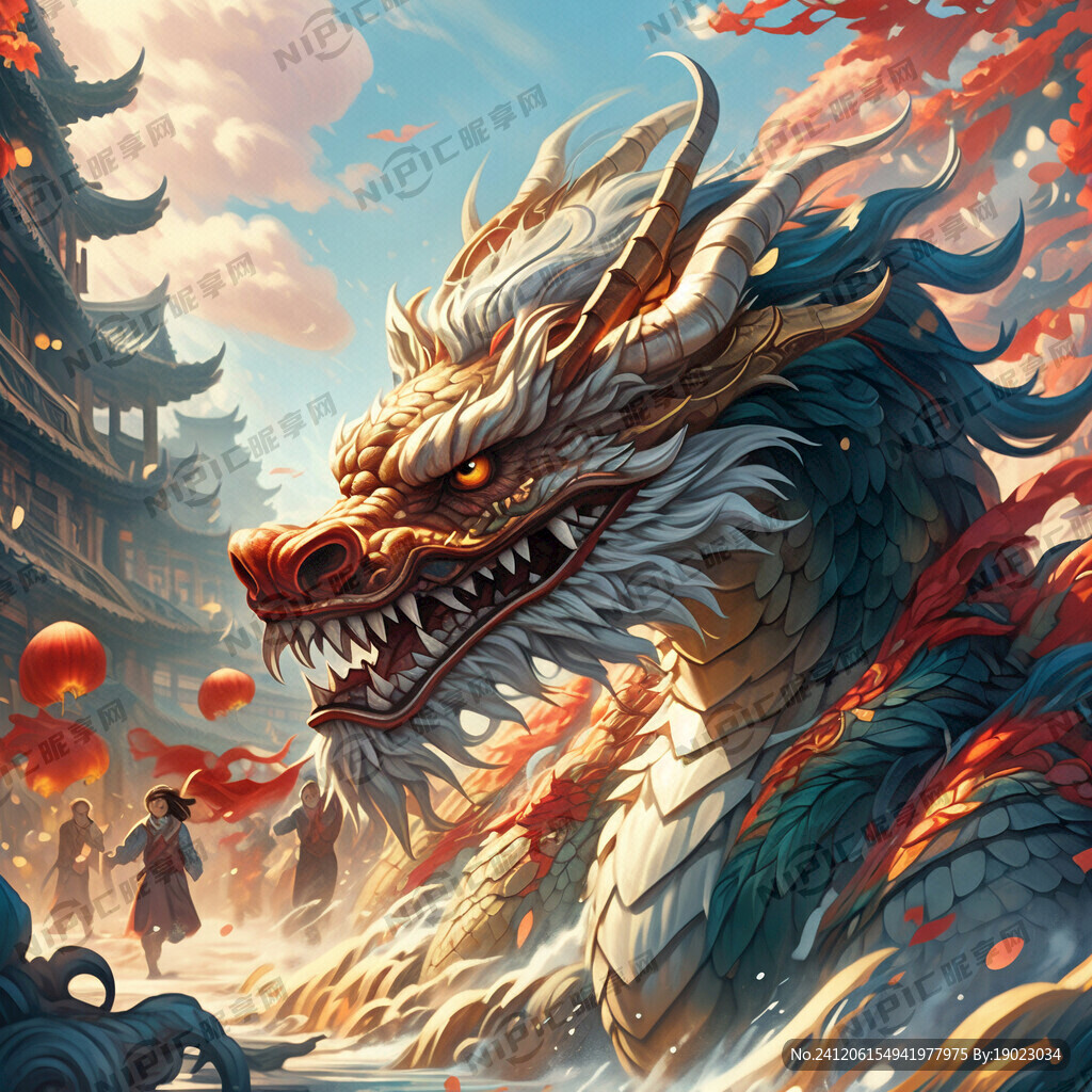 AI创作图龙的传人nipic.com-昵图网