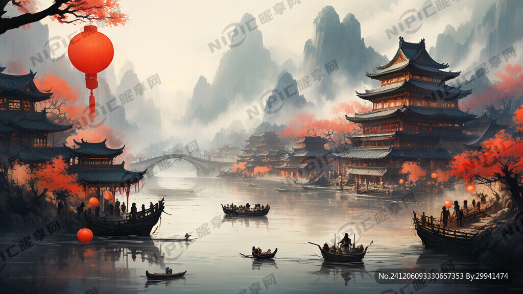 壮观的史诗般的景色 充满活力 