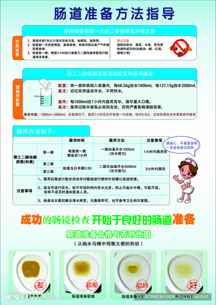 肠道准备方法指导