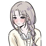 手绘少女原创卡通女生耳机