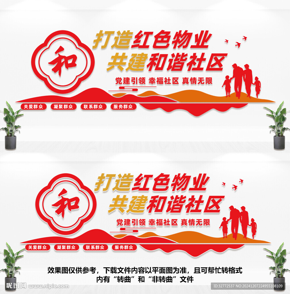 和谐社区文化墙