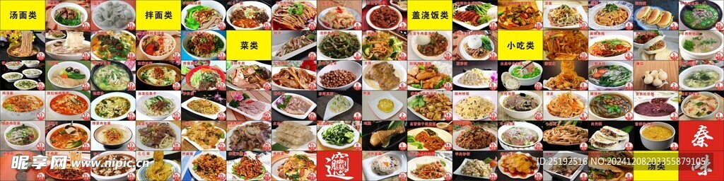 陕西面价目表
