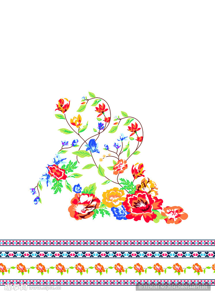 手绘玫瑰花