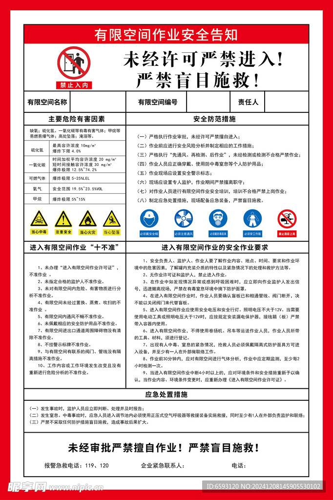 风险告知牌