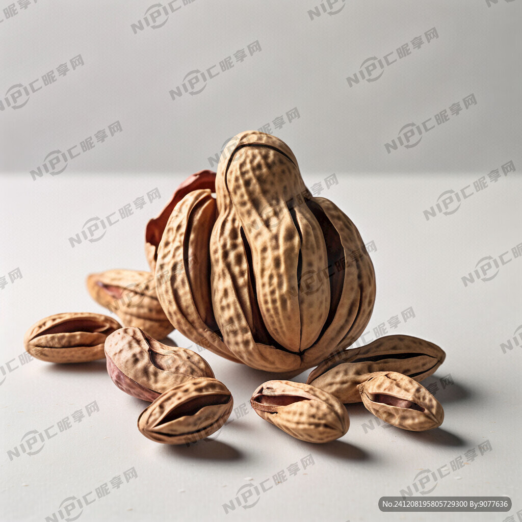 美食摄影 成熟花生