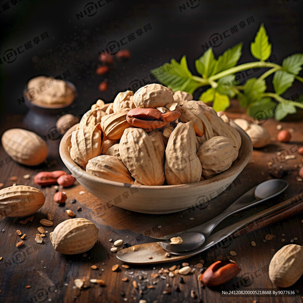 美食摄影 花生