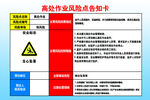 高处作业风险点告知卡
