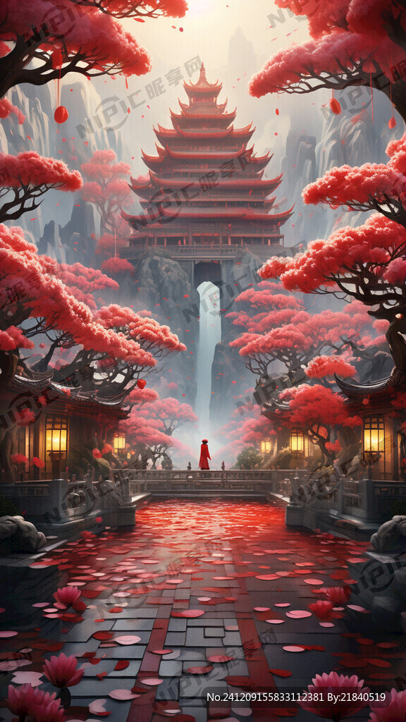 游戏梦幻唯美新中式风景 超高清