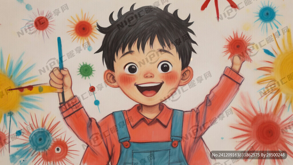 少儿积极向上的绘画作品