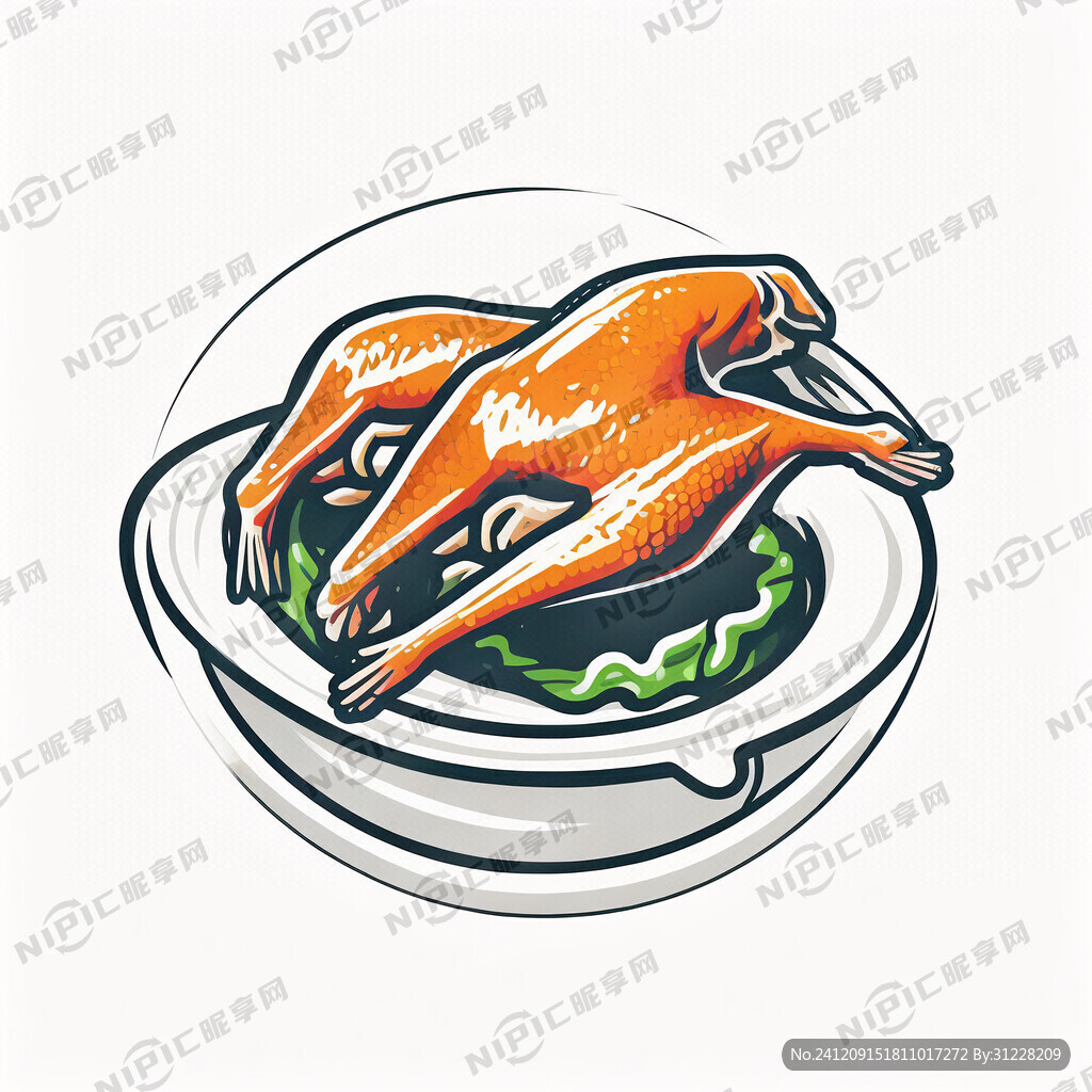 餐饮行业 烤乳鸽等 要矢量标志