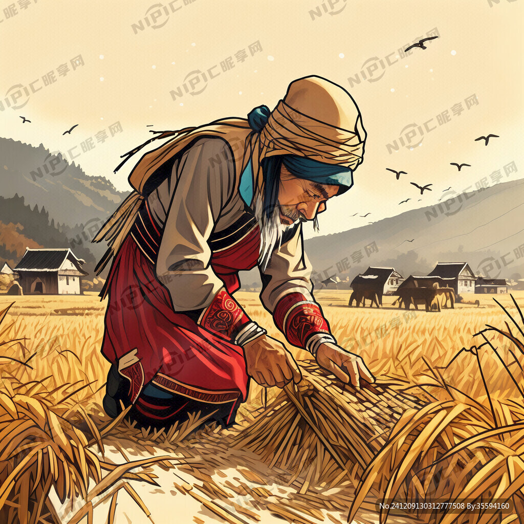 哈尼族 哈尼族服装 秋天 卡通