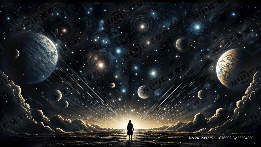 黑色背景星空图